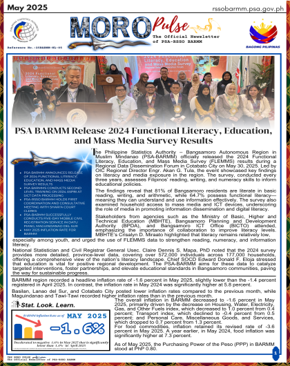 Moro Pulse-The Official NL of RSSO BARMM May 2025 Edition